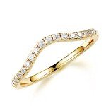 Moissanite Stackable Rings in 14K Rose Gold