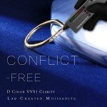 Moissanite Stackable Rings in 14K Rose Gold