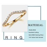 Moissanite Stackable Rings in 14K Rose Gold