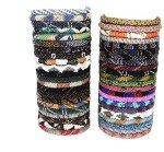 Mixed Crochet Glass Seed Bead Bracelet Set