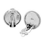 Vintage Blue Lapis-Lazuli Clip-On Sterling Silver Earrings