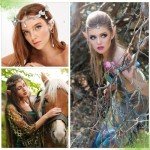 Halloween Elf Cosplay Set with Flower Crown & Ears