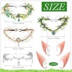 Halloween Elf Cosplay Set with Flower Crown & Ears