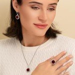 Sterling Silver Vintage Necklace with Cubic Zirconia