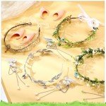 Halloween Elf Cosplay Set with Flower Crown & Ears
