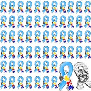 100 Pcs Autism Awareness Enamel Lapel Pins