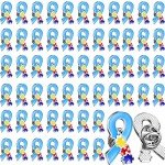 100 Pcs Autism Awareness Enamel Lapel Pins
