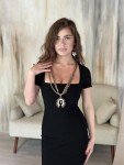 Western Turquoise Pendant Necklace and Earrings Set