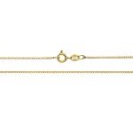 18K Gold over Silver 30" Italian Box Chain