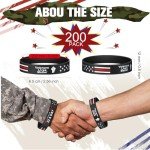 200 Pcs Veteran Suicide Awareness Silicone Bracelets