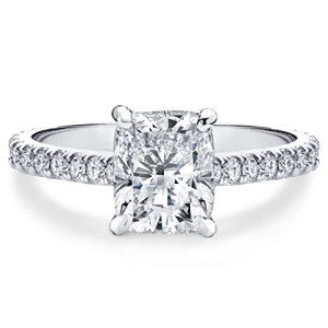 Cushion Cut 2ct Cubic Zirconia Engagement Ring