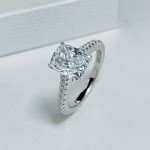 Cushion Cut 2ct Cubic Zirconia Engagement Ring