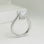 Cushion Cut 2ct Cubic Zirconia Engagement Ring