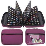 Purple Enamel Pin Display Case with 6 Pages