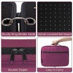 Purple Enamel Pin Display Case with 6 Pages