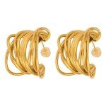 Chunky Gold Vintage Hoop Earrings by House Of Hunter
