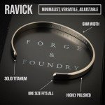Men's Minimalist Titanium Cuff Bracelet - Waterproof
