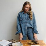 Chunky Gold Vintage Hoop Earrings by House Of Hunter