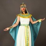 Egyptian Costume Jewelry Set with Black Bob Wig