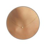 Dainty Gold Swarovski Teardrop Choker Necklace