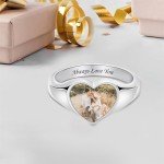 Personalized Photo Signet Ring - Custom Engraved Gift