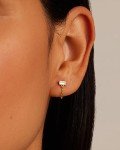Gorjana Desi Chain Huggie Earrings in Gold