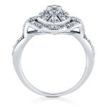 BERRICLE Vintage Inspired Art Deco CZ Ring Size 9