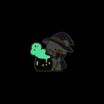 Glow in the Dark Halloween Enamel Pin Set