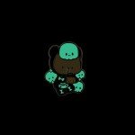 Glow in the Dark Halloween Enamel Pin Set