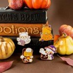 Glow in the Dark Halloween Enamel Pin Set