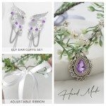 Fairy Crown Elf Ears Cuffs Cosplay Set