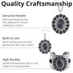 Turquoise Howlite Jewelry Set for Women