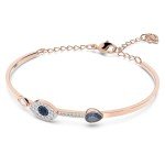 Swarovski Women's Blue Crystal Evil Eye Bangle