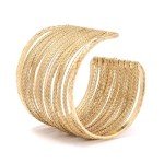 Elegant 18K Gold Plated Open Cuff Bracelet
