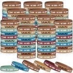 200 Pcs Christian Easter Bracelet Wristbands Set