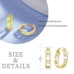 Paw Print Hoop Earrings in Sterling Silver