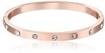 Kate Spade Stone Hinged Rose Gold Bangle Bracelet