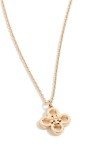 Tory Burch Kira Clover Pendant Necklace in Gold