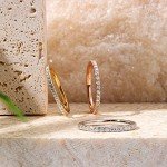 Gold Moissanite Eternity Ring for Women