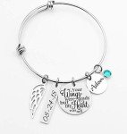 Memorial Stainless Steel Adjustable Bangle Bracelet