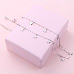 Lucky Star Pendant Choker Necklace in Silver