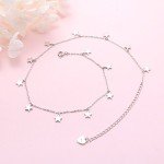 Lucky Star Pendant Choker Necklace in Silver