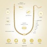 18K Gold Plated Initial Choker Necklace - Double D