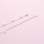 Lucky Star Pendant Choker Necklace in Silver
