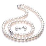 Freshwater Pearl Necklace Set with Bracelet & Earrings
