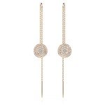 Swarovski Meteora Rose Gold Drop Earrings