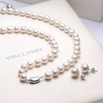 Freshwater Pearl Necklace Set with Bracelet & Earrings