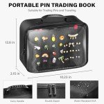 Enamel Pin Display Case with 18 Pages