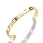 Disney Mickey Mouse Gold Cutout Cuff Bracelet