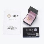 Moissanite Hoop Earrings in Sterling Silver for Women